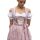 Dirndl Set 2tlg.Trachtenkleid Altrosa geblümt 544GT 44