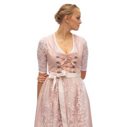 Dirndl Set Horen 2tlg.Trachtenkleid Rosa geblümt 545GT 36