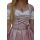 Dirndl Set Trachtenkleid 502GT Grau Rosa geblümt 44