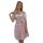 Dirndl Set Trachtenkleid 502GT Grau Rosa geblümt 44